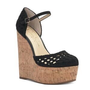 Jessica Simpson Women's Marshela Ankle Strap Platform Wedge Sandals Size 10 M